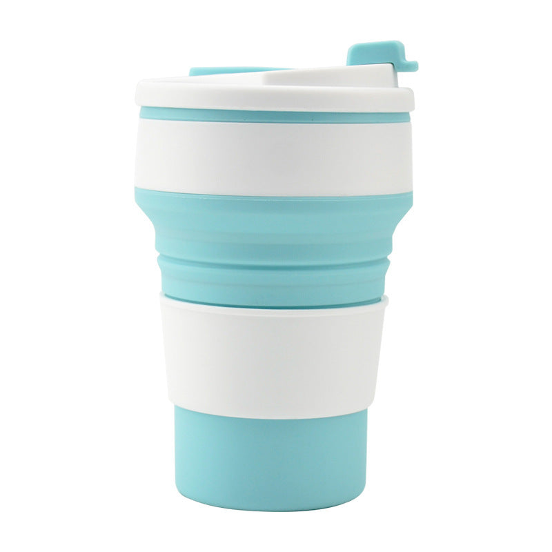 Kitchen Gadgets Folding Cup Collapsible Mug with Cover Coffee Travel Outdoors