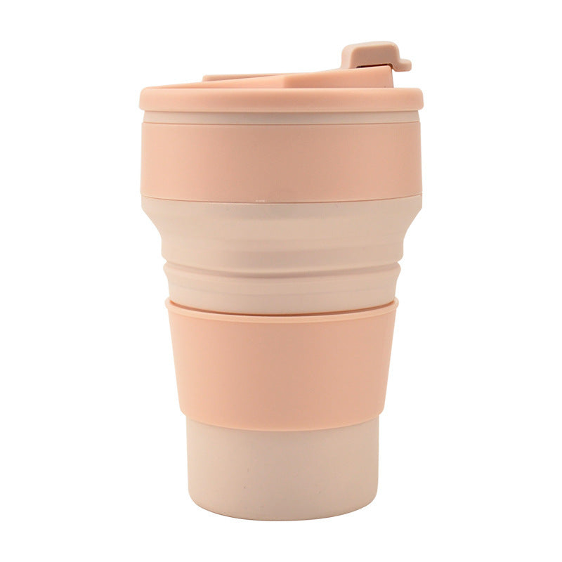 Kitchen Gadgets Folding Cup Collapsible Mug with Cover Coffee Travel Outdoors