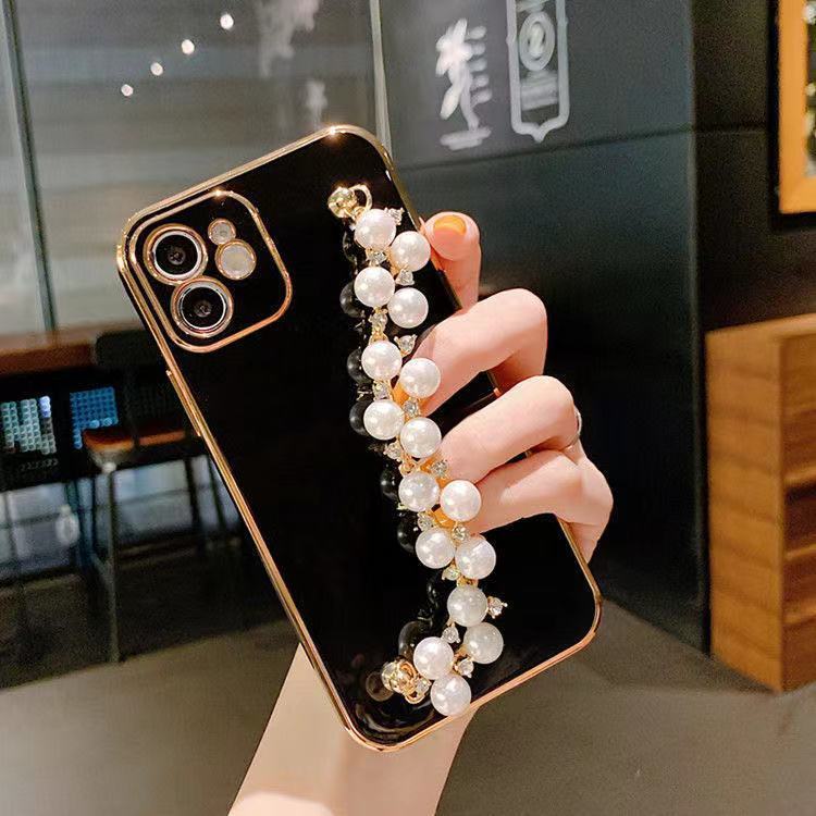 Electroplated Pearl Bracelet All-inclusive Soft Case