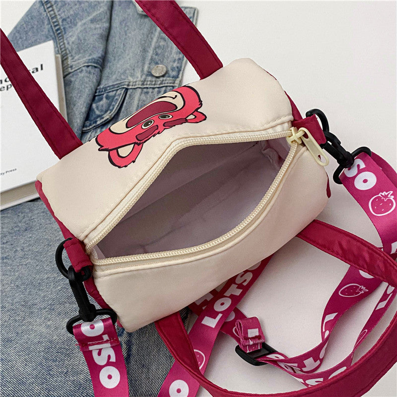 Canvas Shoulder Bag Cartoon Crossbody Bag Daily Commuting