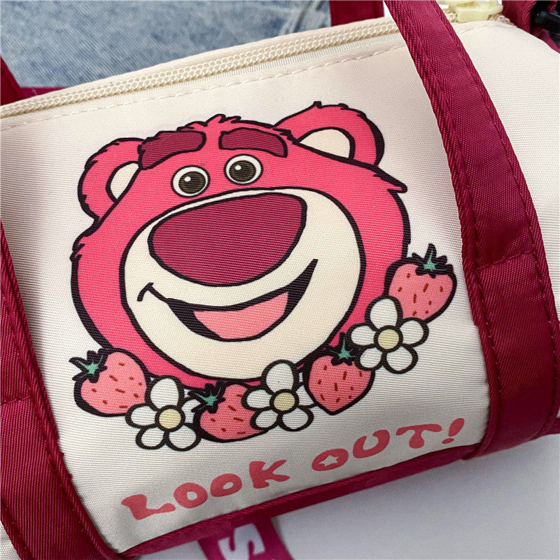 Canvas Shoulder Bag Cartoon Crossbody Bag Daily Commuting