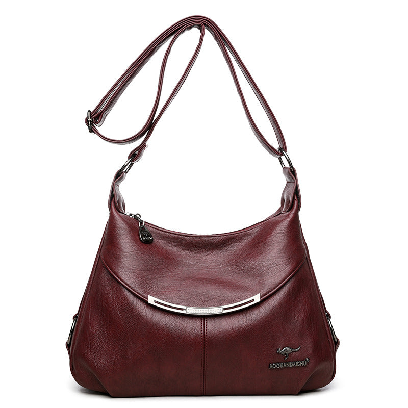 Shoulder Bag Large Capacity Soft Leather