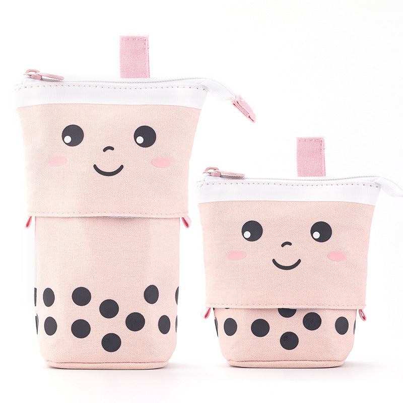 Cute Girl Heart Smiley Face Multifunctional Pen Holder Stationery