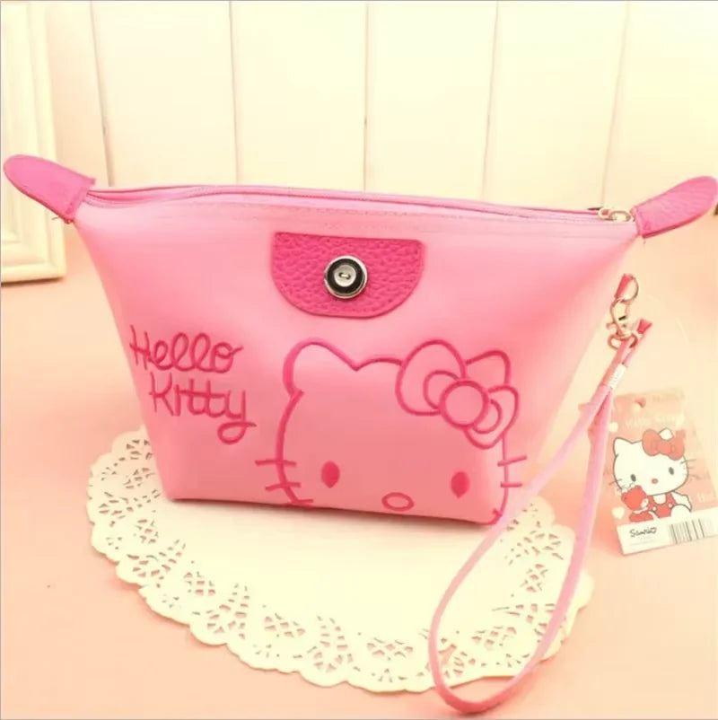 Hello Kitty Travel Makeup Bag Waterproof PU Handbag