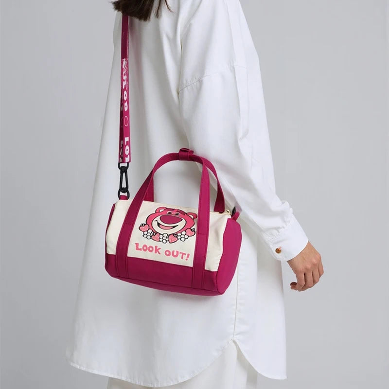 Canvas Shoulder Bag Cartoon Crossbody Bag Daily Commuting