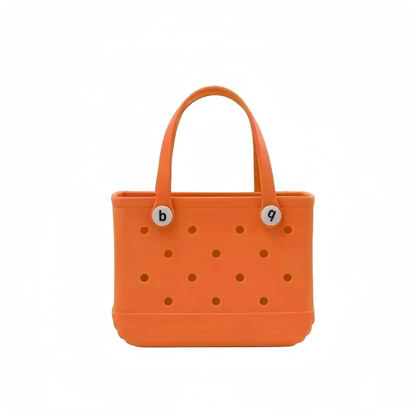 Small Beach Bag Tote Silicone Basket Waterproof Mini Jelly Handbag