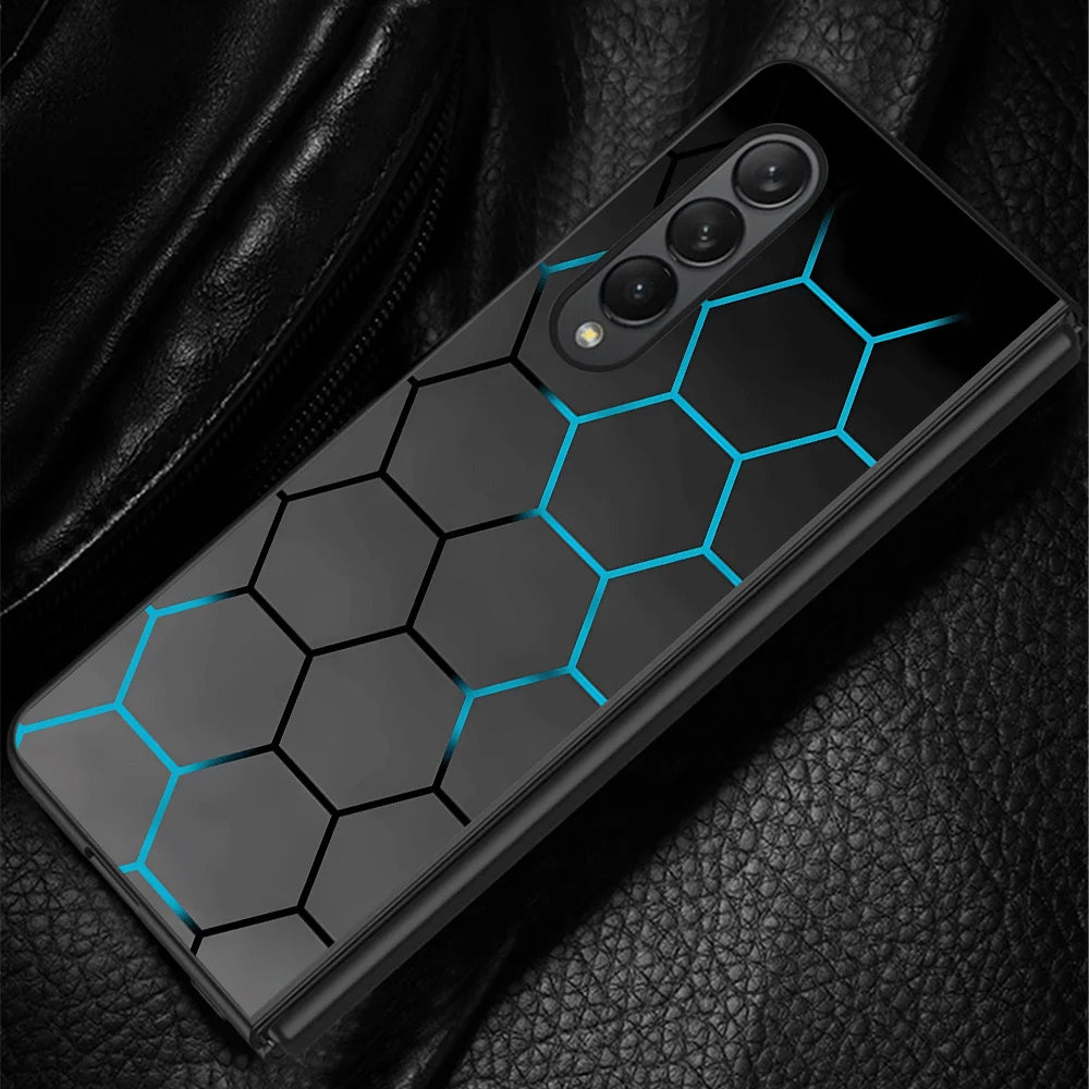 Fashion Honeycomb Design Case for Samsung Galaxy Z Fold