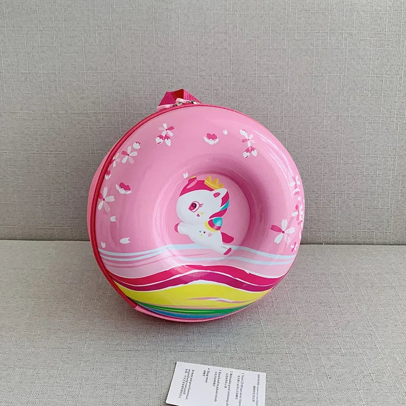 Kids Bag Children's Schoolbag Cartoon Backpack Kindergarten Kids Doughnut Rainbow