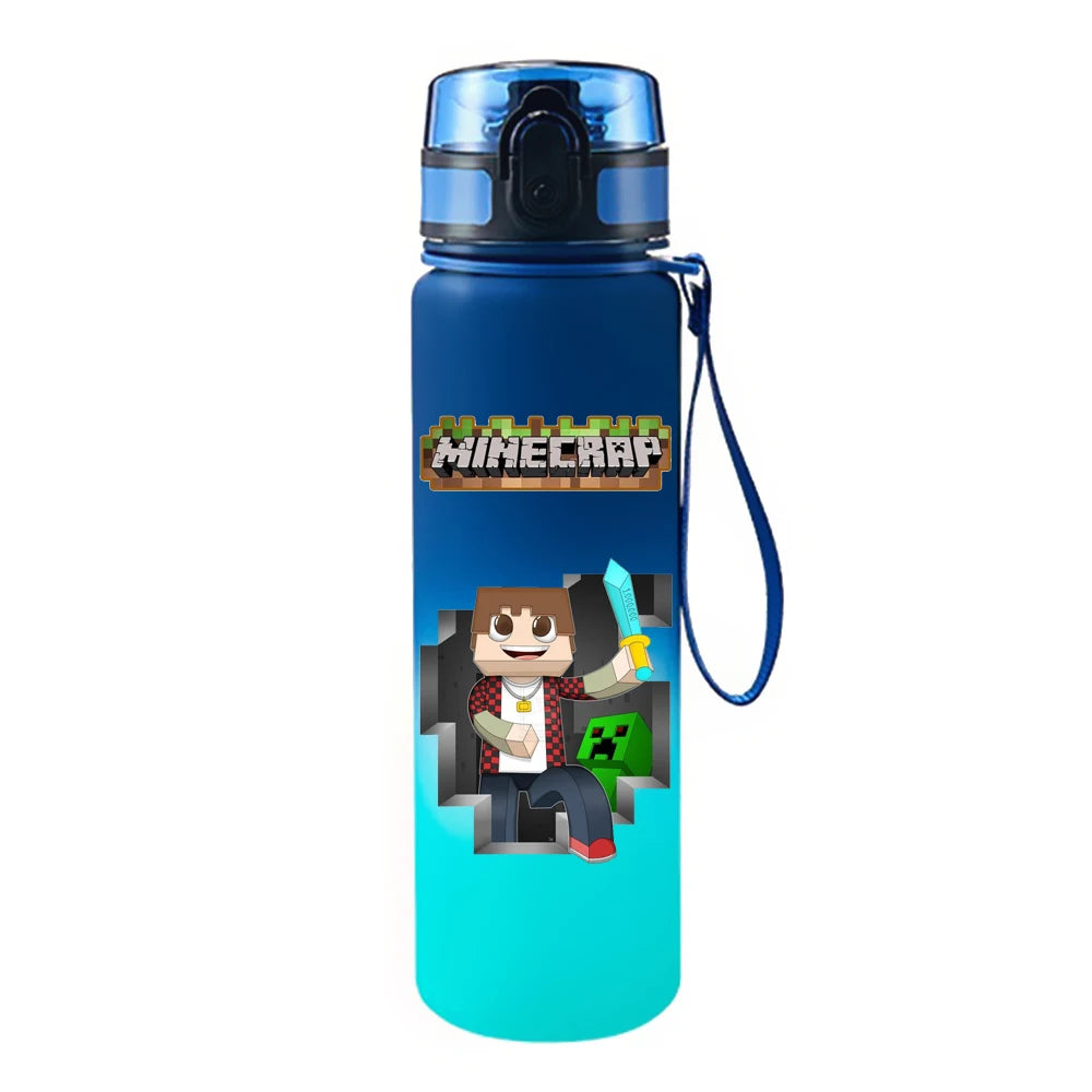 650ML Game Pixel Style Water Cup Drinking Outdoor Water Bottle