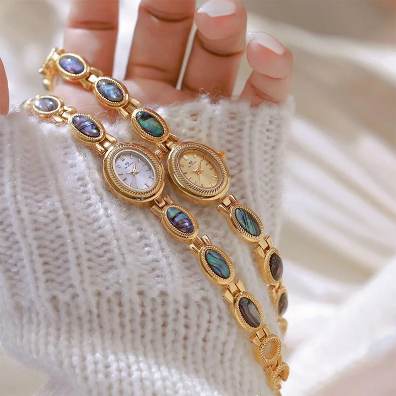 Vintage Ladies Watches Fashion Elegant Natural Shell Bracelet Watch