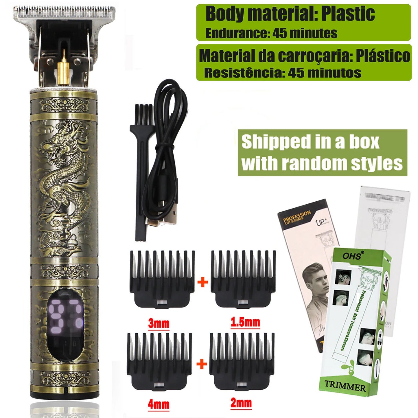 T9 Hair Trimmer Clippers Electric Machine for Men Haircut