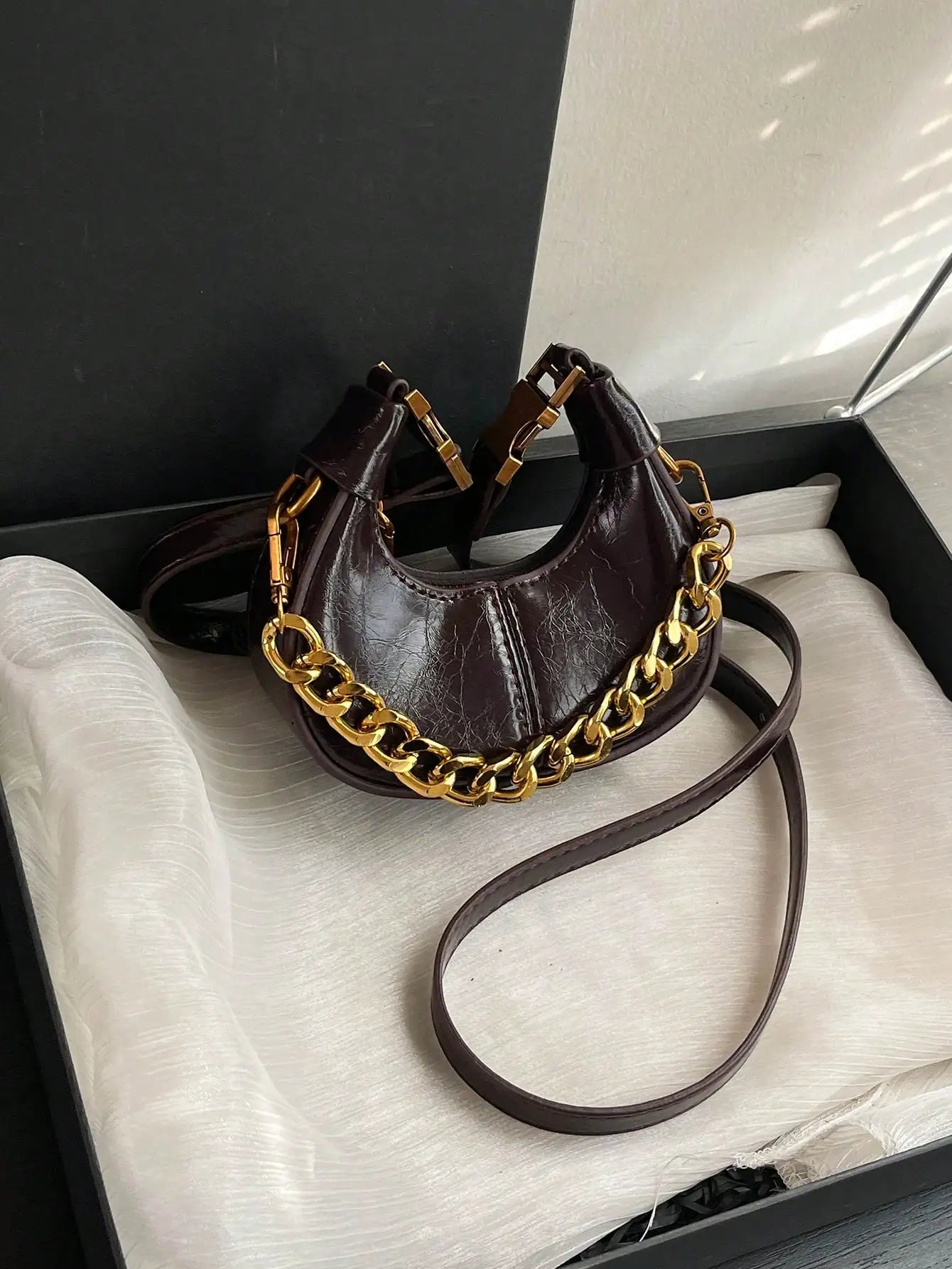Small Handbag, Minimalist Stylish Texture Elegant Style Shoulder Bag