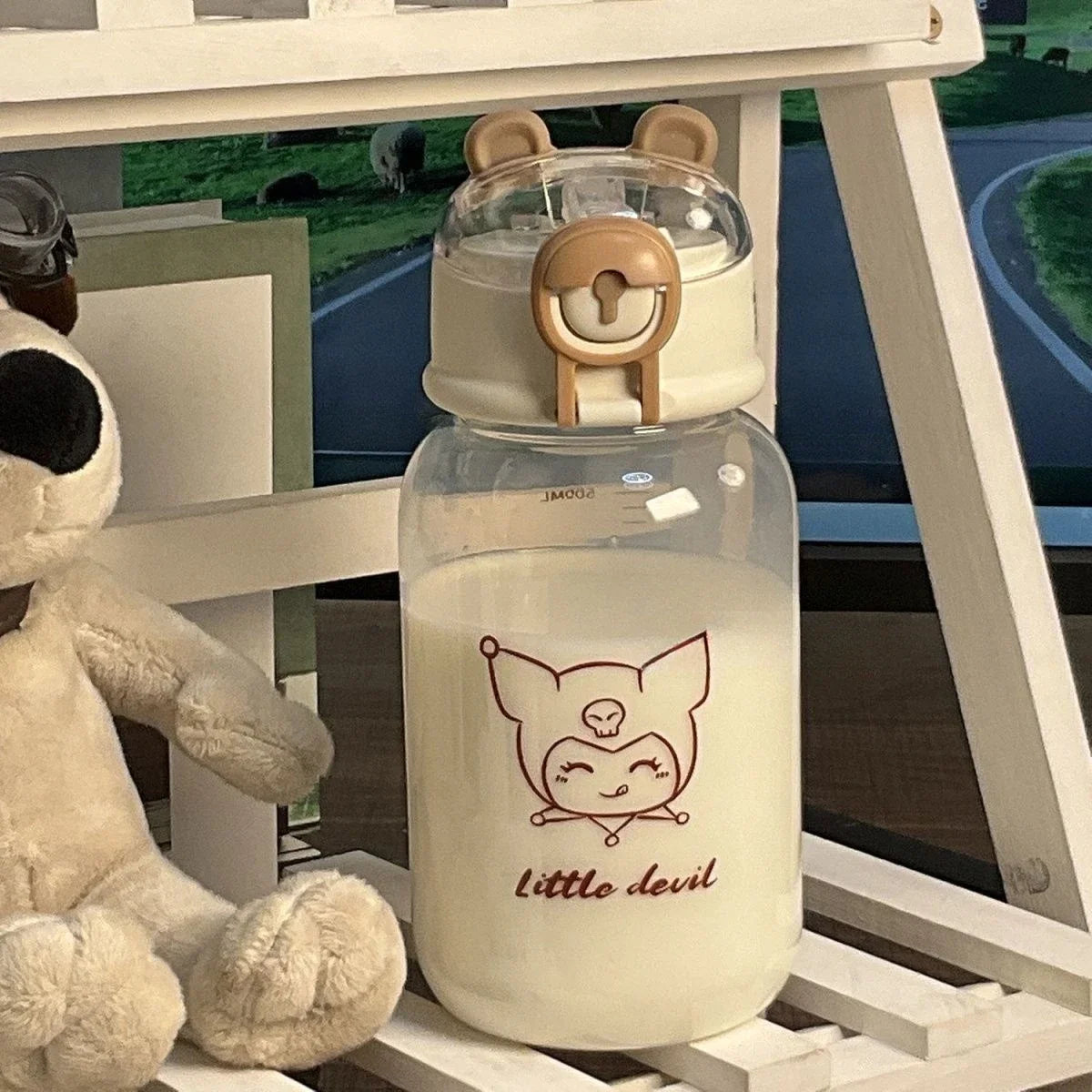 Sanrio Transparent Straw Cup