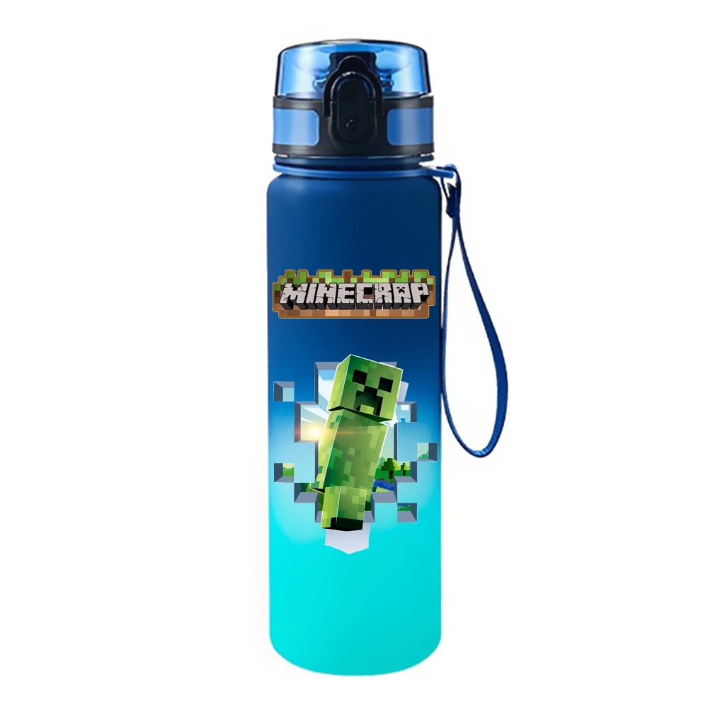 650ML Game Pixel Style Water Cup Drinking Outdoor Water Bottle