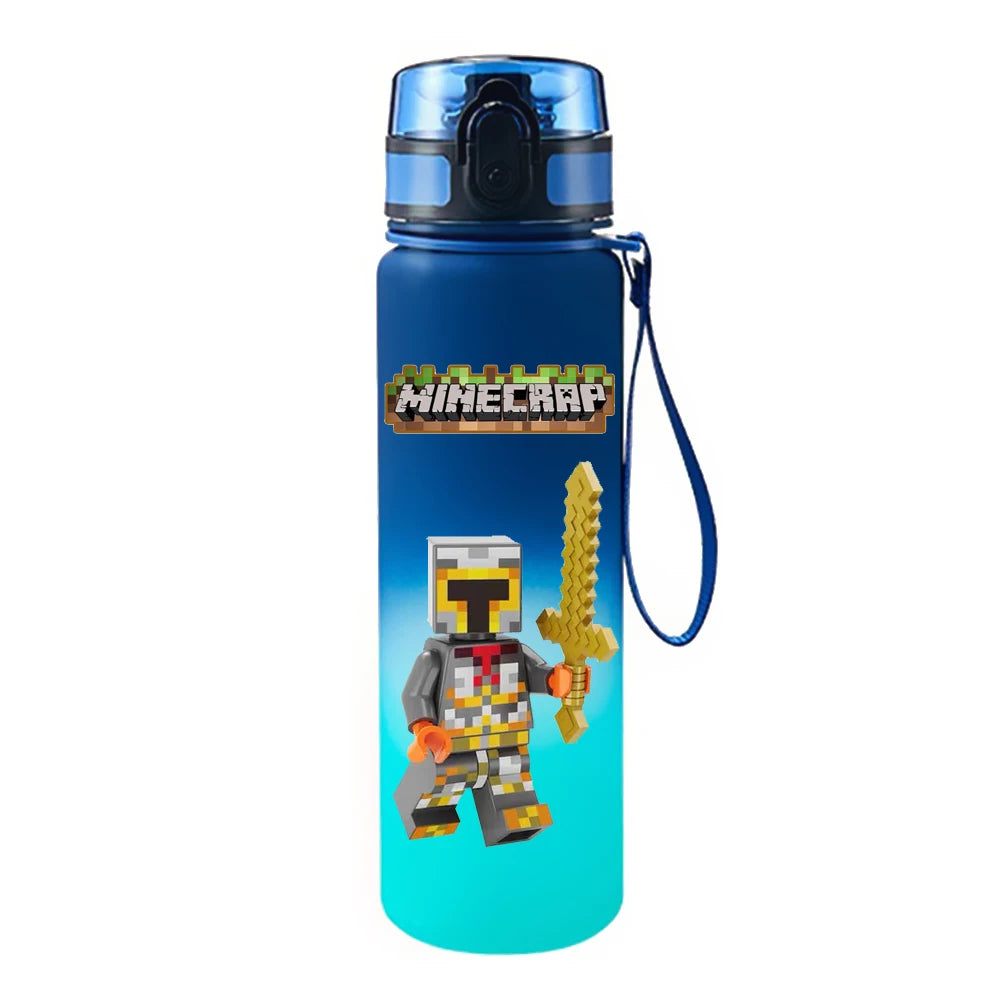 650ML Game Pixel Style Water Cup Drinking Outdoor Water Bottle