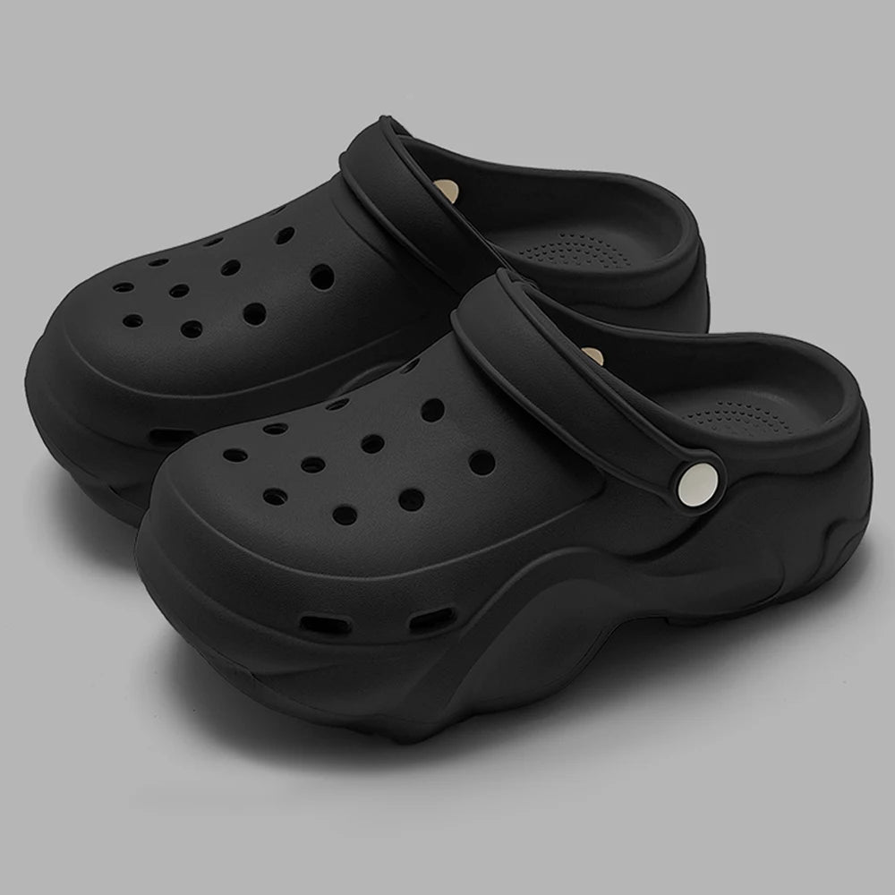 Chunky Platform Sandals Clogs Garden Shoes for Women Outdoor Non-Slip Beach Slipper