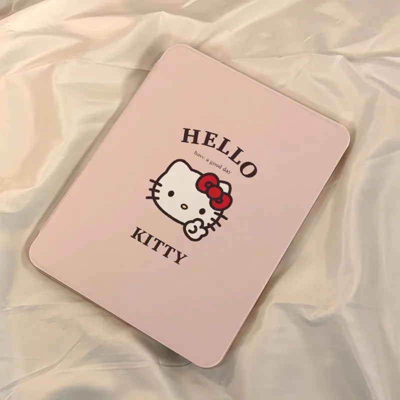 Kawaii Hello Kitty iPad Protective Case with Pen Slot