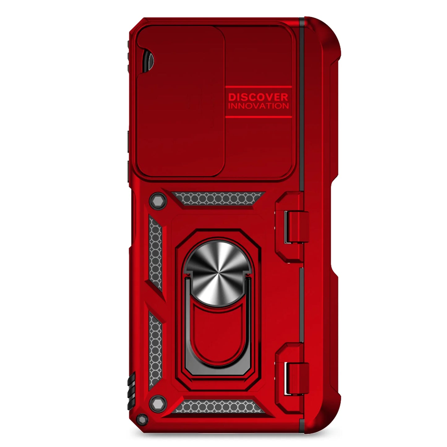 Slide Camera Phone Cover for Samsung Galaxy Z Fold Cases with Stand Holder Armor
