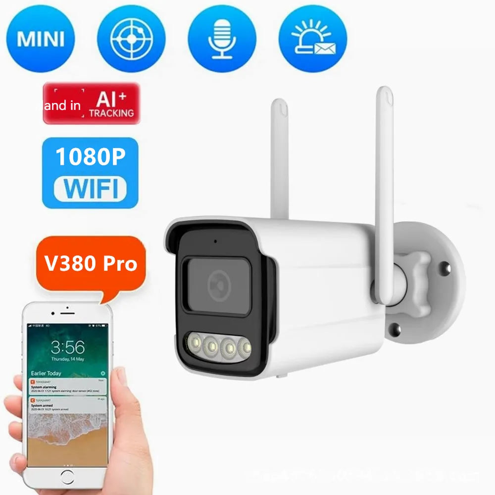 V380 Pro 1080P 4G/Wi-Fi IP Security Camera Outdoor Night Vision Wireless