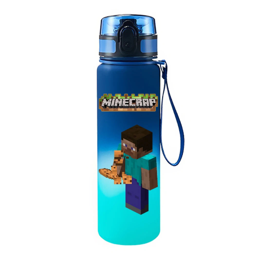650ML Game Pixel Style Water Cup Drinking Outdoor Water Bottle