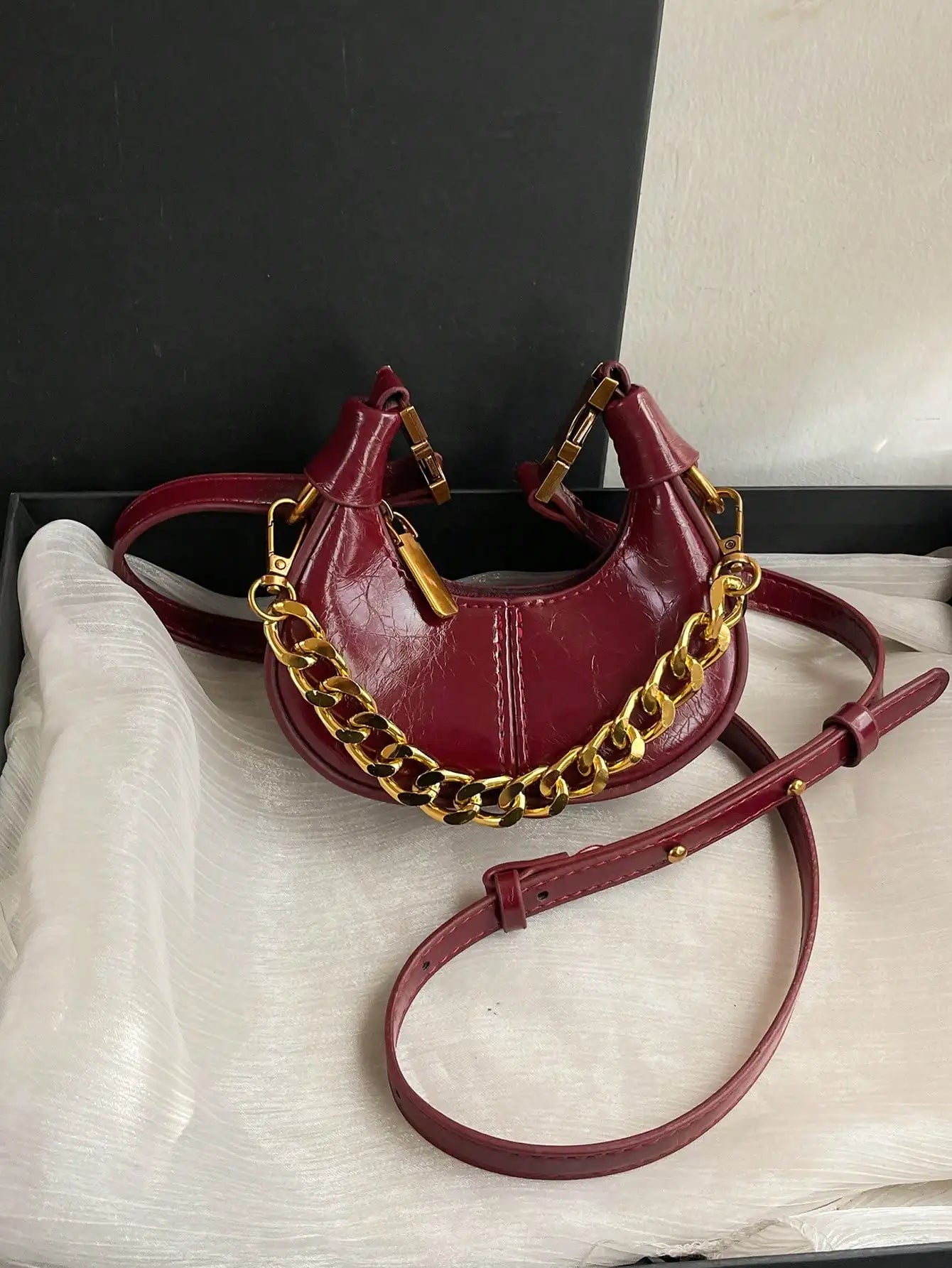 Small Handbag, Minimalist Stylish Texture Elegant Style Shoulder Bag