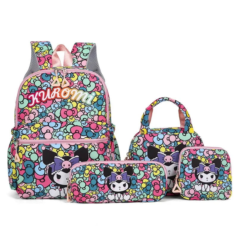 Backpack, Pencil Case, Shoulder Bag, Wallet Set, Casual Outdoor Daypack