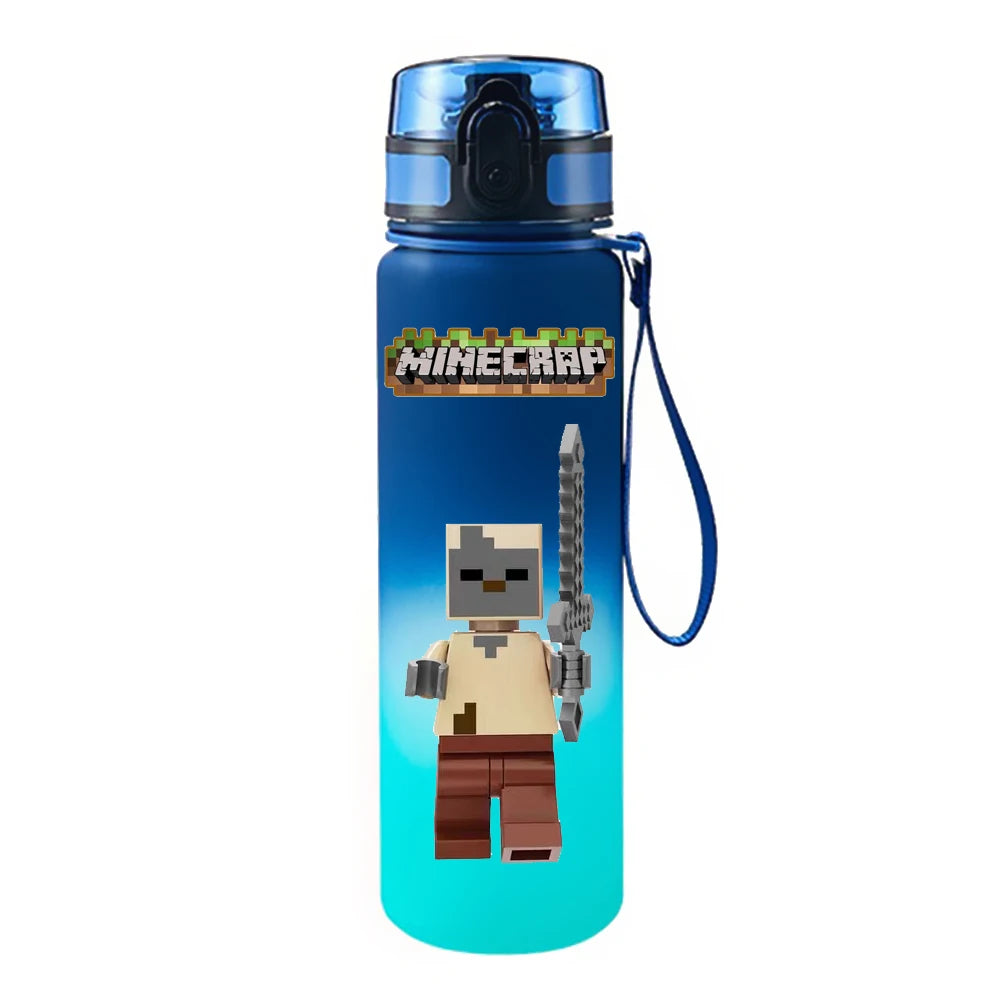 650ML Game Pixel Style Water Cup Drinking Outdoor Water Bottle