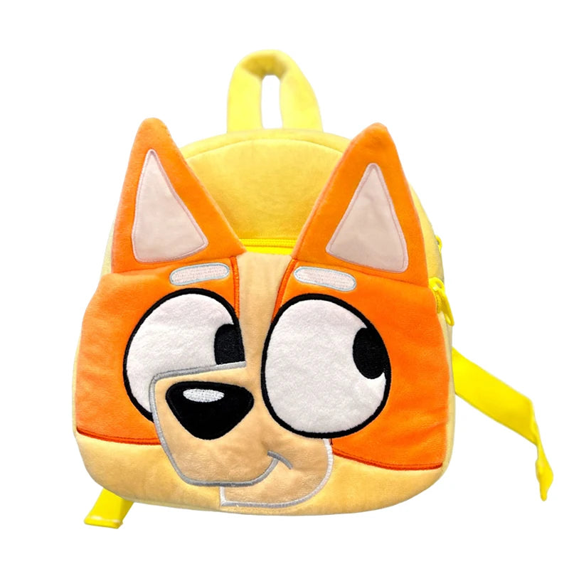 Bluey Anime Backpack Mini Plush Bag Gift for Kids