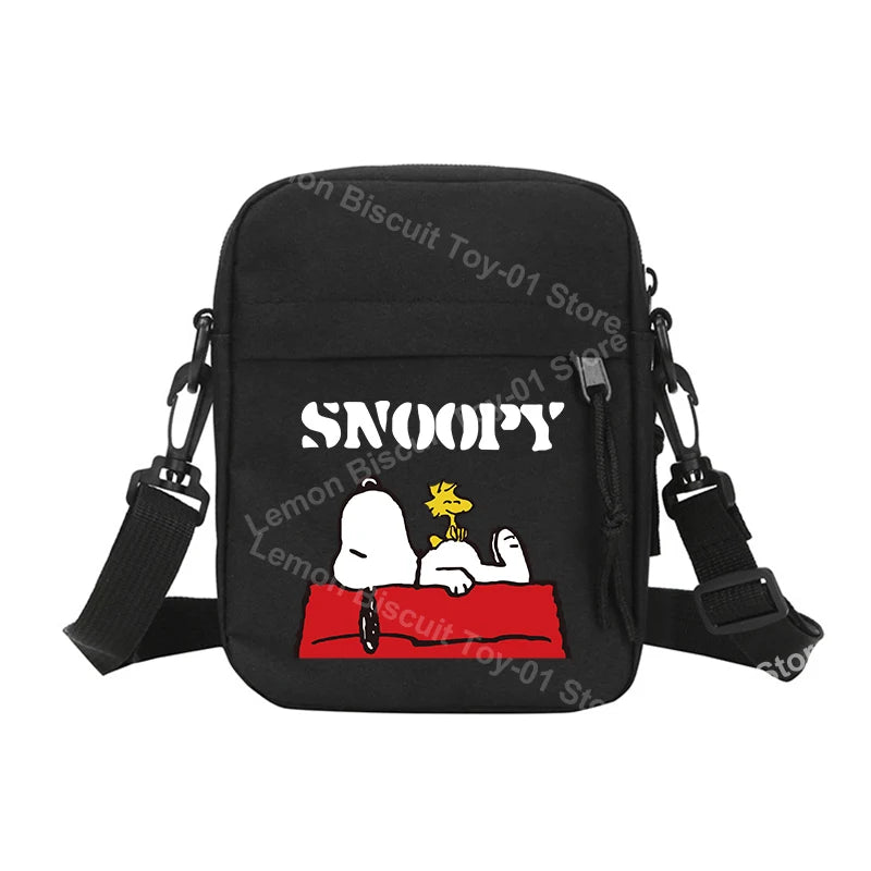 Snoopy Shoulder Crossbody Bag Casual Small Zipper Messenger Sling Bags