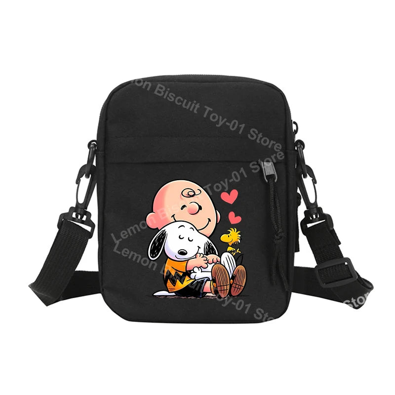 Snoopy Shoulder Crossbody Bag Casual Small Zipper Messenger Sling Bags