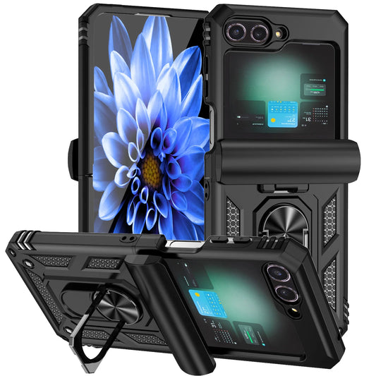 Ring Funda for Samsung Z Flip with Stand Holder