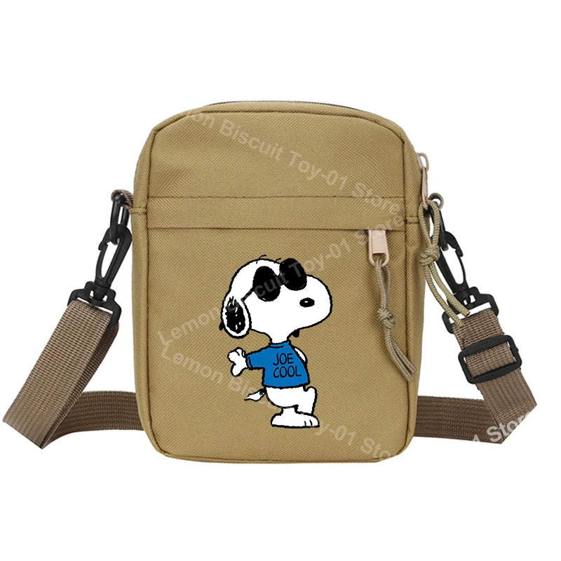 Snoopy Shoulder Crossbody Bag Casual Small Zipper Messenger Sling Bags
