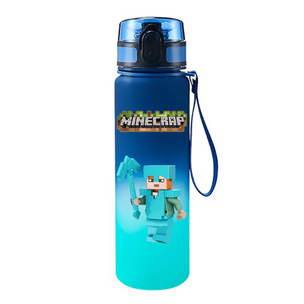 650ML Game Pixel Style Water Cup Drinking Outdoor Water Bottle