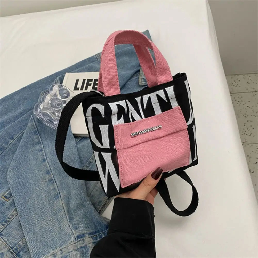 Shoulder Bag for Women Canvas Solid Color