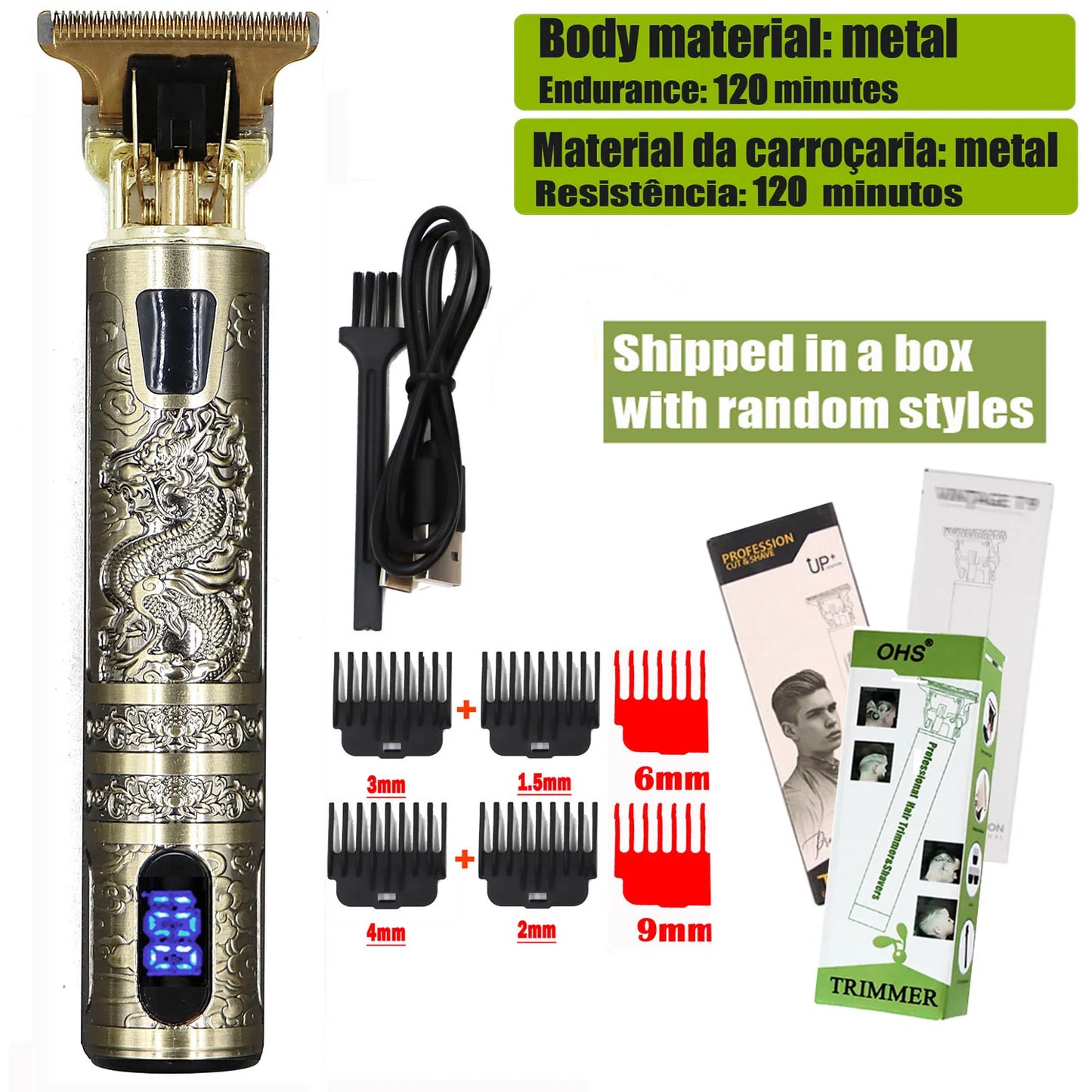 T9 Hair Trimmer Clippers Electric Machine for Men Haircut