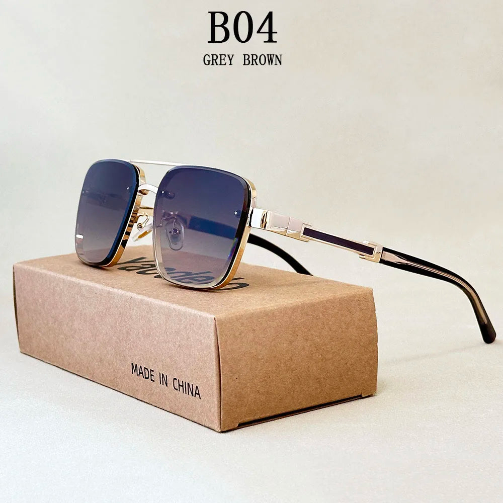 Glasses Sunscreen Square Sunglasses Vintage