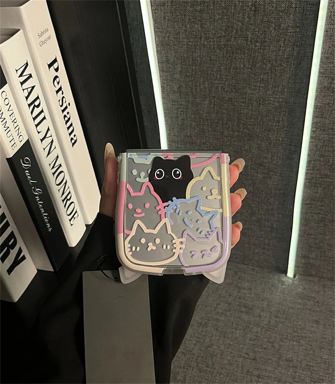Cute Cat Ear Edge Kitty Case for Samsung Galaxy Z Flip Shockproof Cover