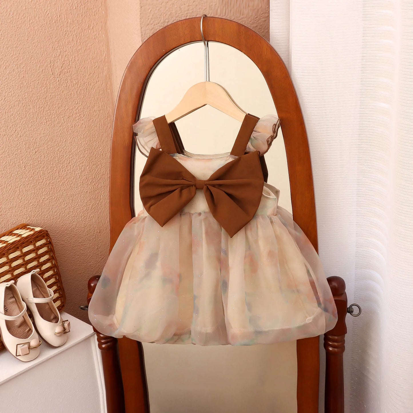 Summer Sleeveless Bow Baby Girl Clothes