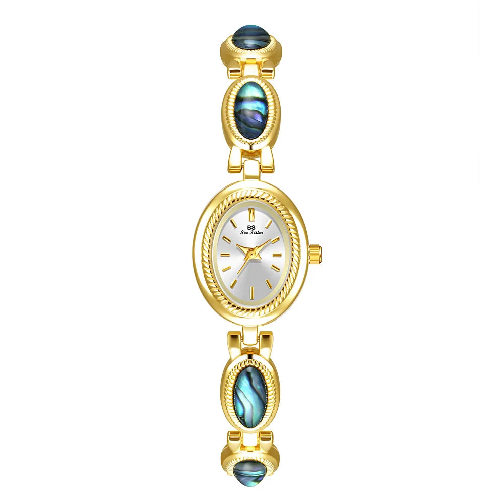 Vintage Ladies Watches Fashion Elegant Natural Shell Bracelet Watch