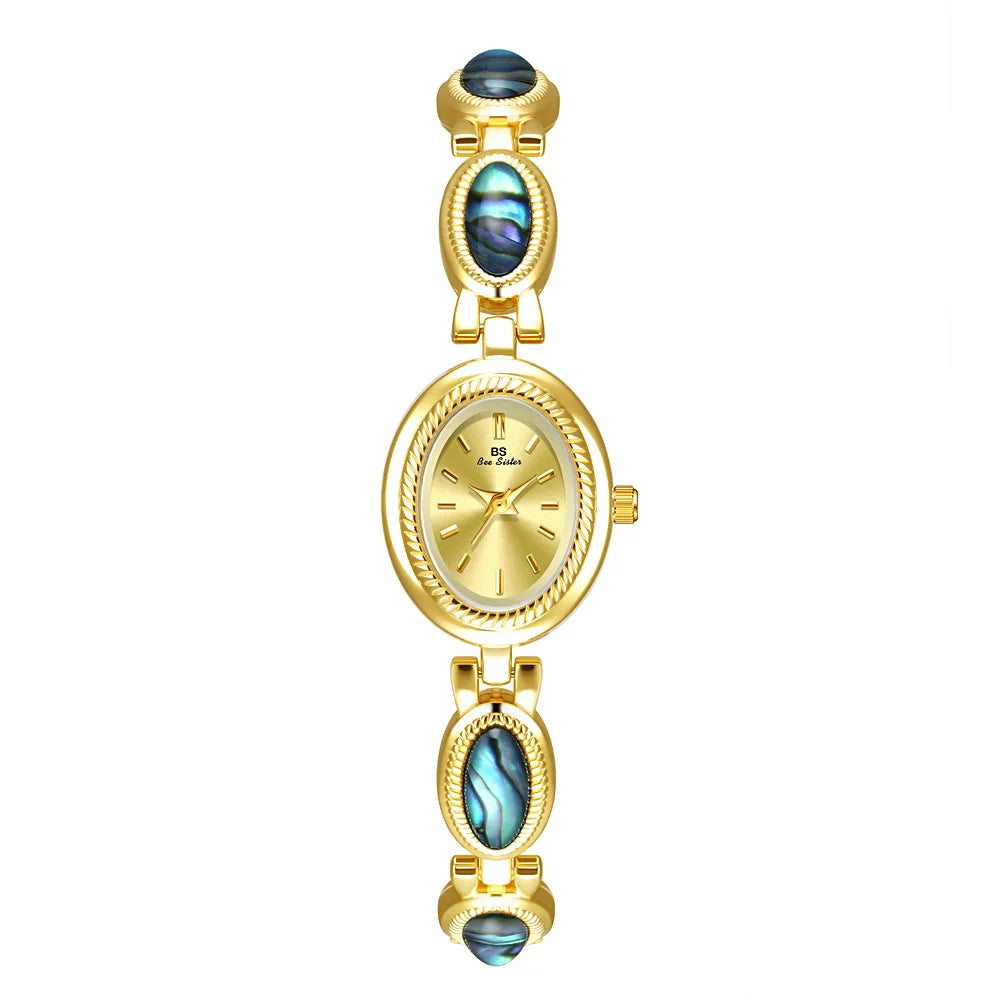 Vintage Ladies Watches Fashion Elegant Natural Shell Bracelet Watch