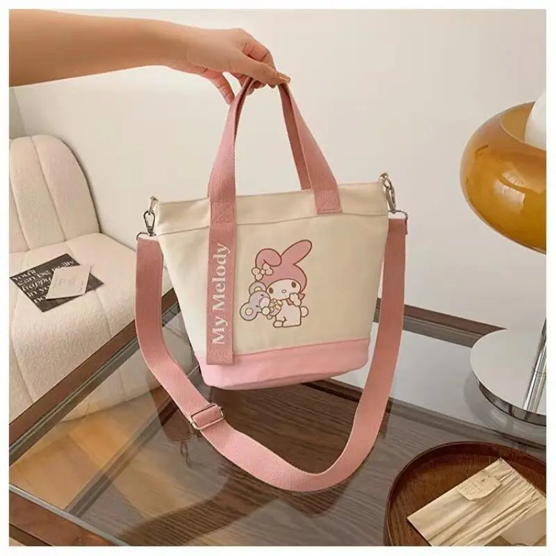 Sanrio Canvas Crossbody Bag Cute Fashion Handbag