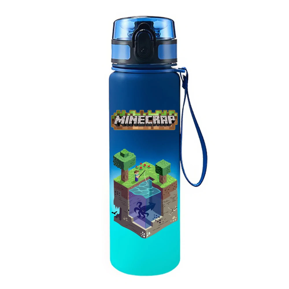 650ML Game Pixel Style Water Cup Drinking Outdoor Water Bottle