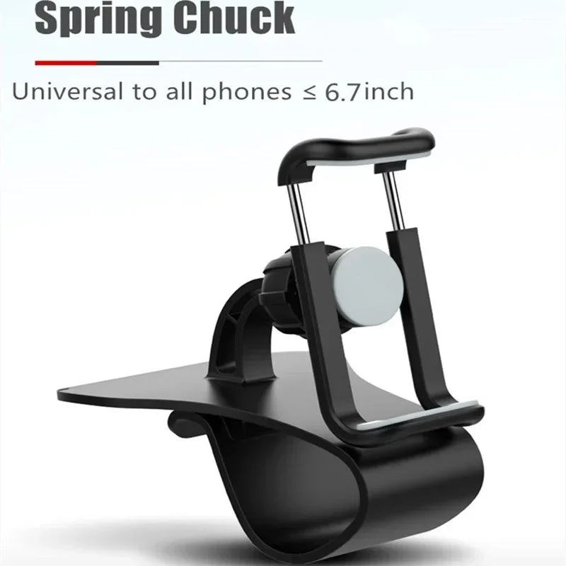 Universal Car Phone Holder - 360° Rotatable Auto Grip Dashboard Stand