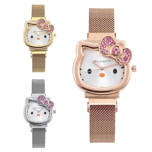Hello Kitty Diamond  Watch Cat Bow