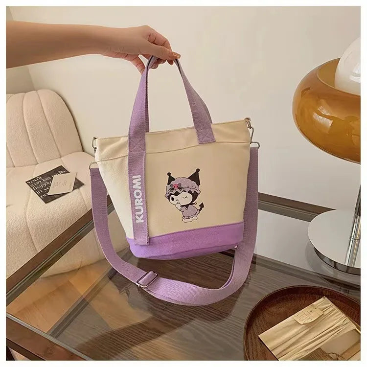 Sanrio Canvas Crossbody Bag Cute Fashion Handbag