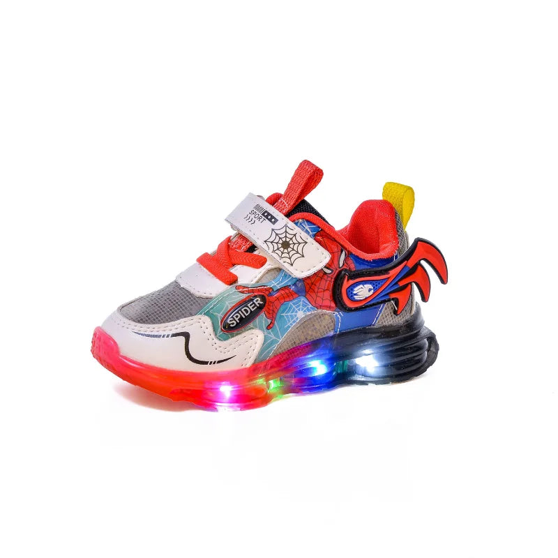 Sneakers Disney LED Children's Sport Anti-Slip Kids Outdoor Shoes