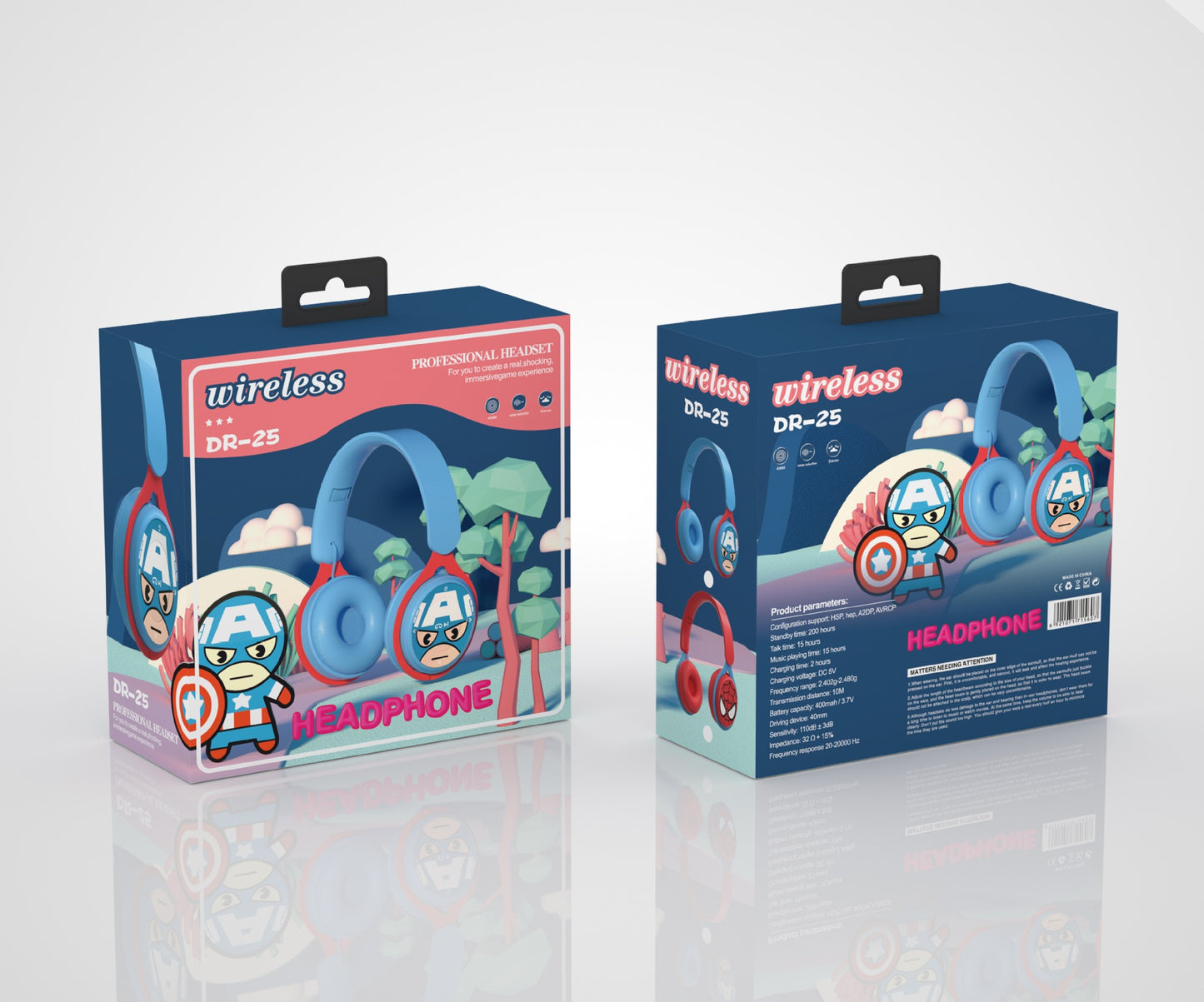 Disney Spiderman Disney Mickey Wireless Headphones Bluetooth