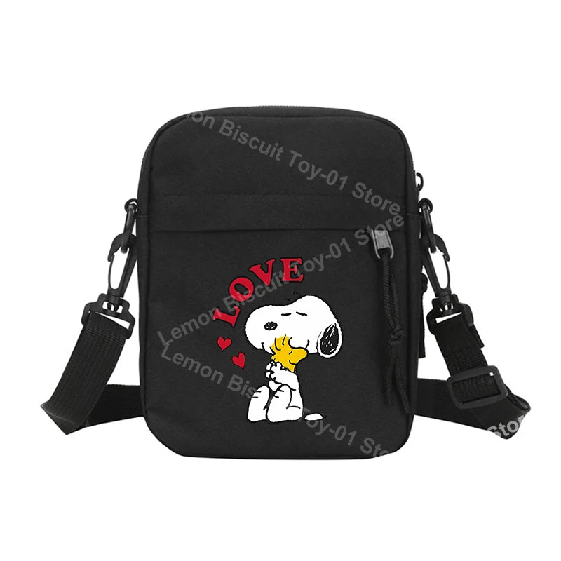Snoopy Shoulder Crossbody Bag Casual Small Zipper Messenger Sling Bags