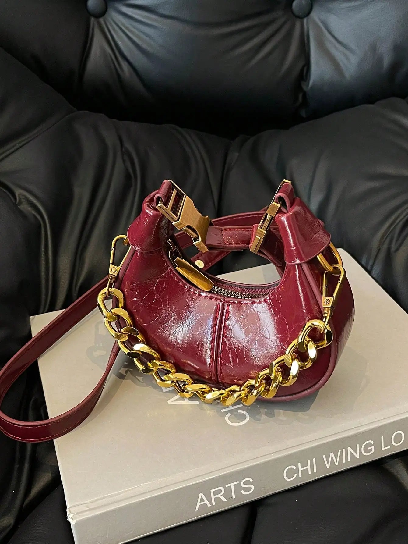 Small Handbag, Minimalist Stylish Texture Elegant Style Shoulder Bag