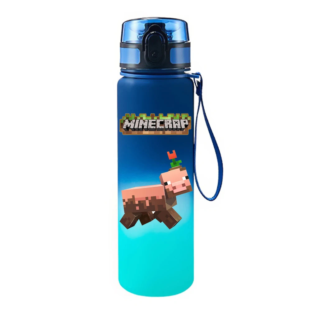 650ML Game Pixel Style Water Cup Drinking Outdoor Water Bottle
